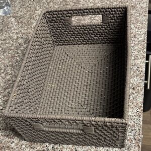 Wicker gray Storage Basket